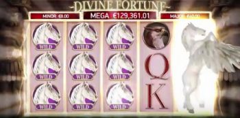 divine fortune slot win